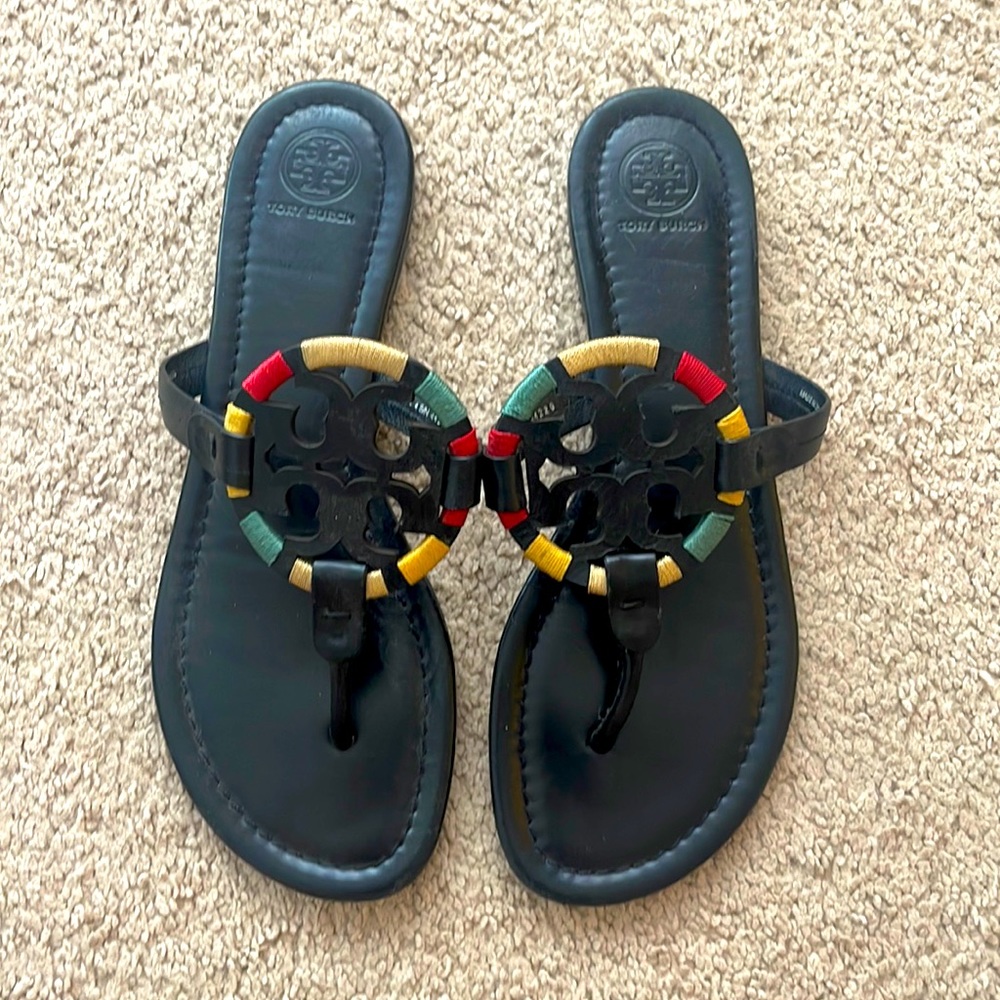 Tory Burch NIB slip on sandals.